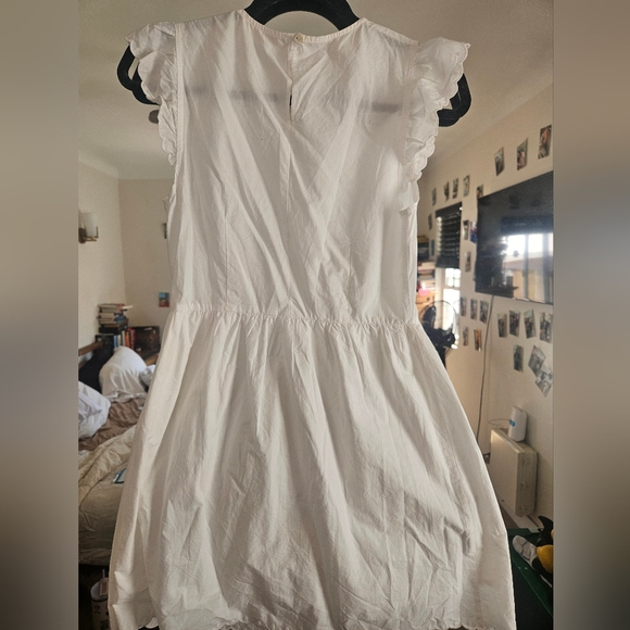 Mango Cotton White Embroidered Dress - Picture 5 of 7